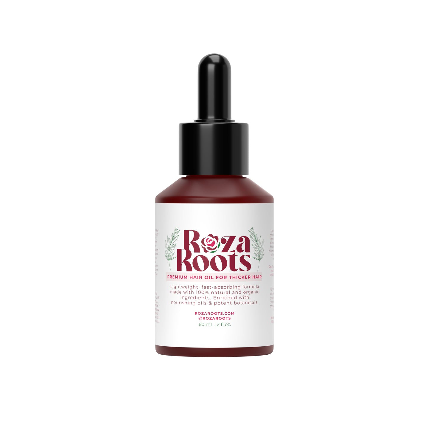 Roza Roots Hair Growth Oil: Natural DHT Blocker for Thicker, Fuller Hair