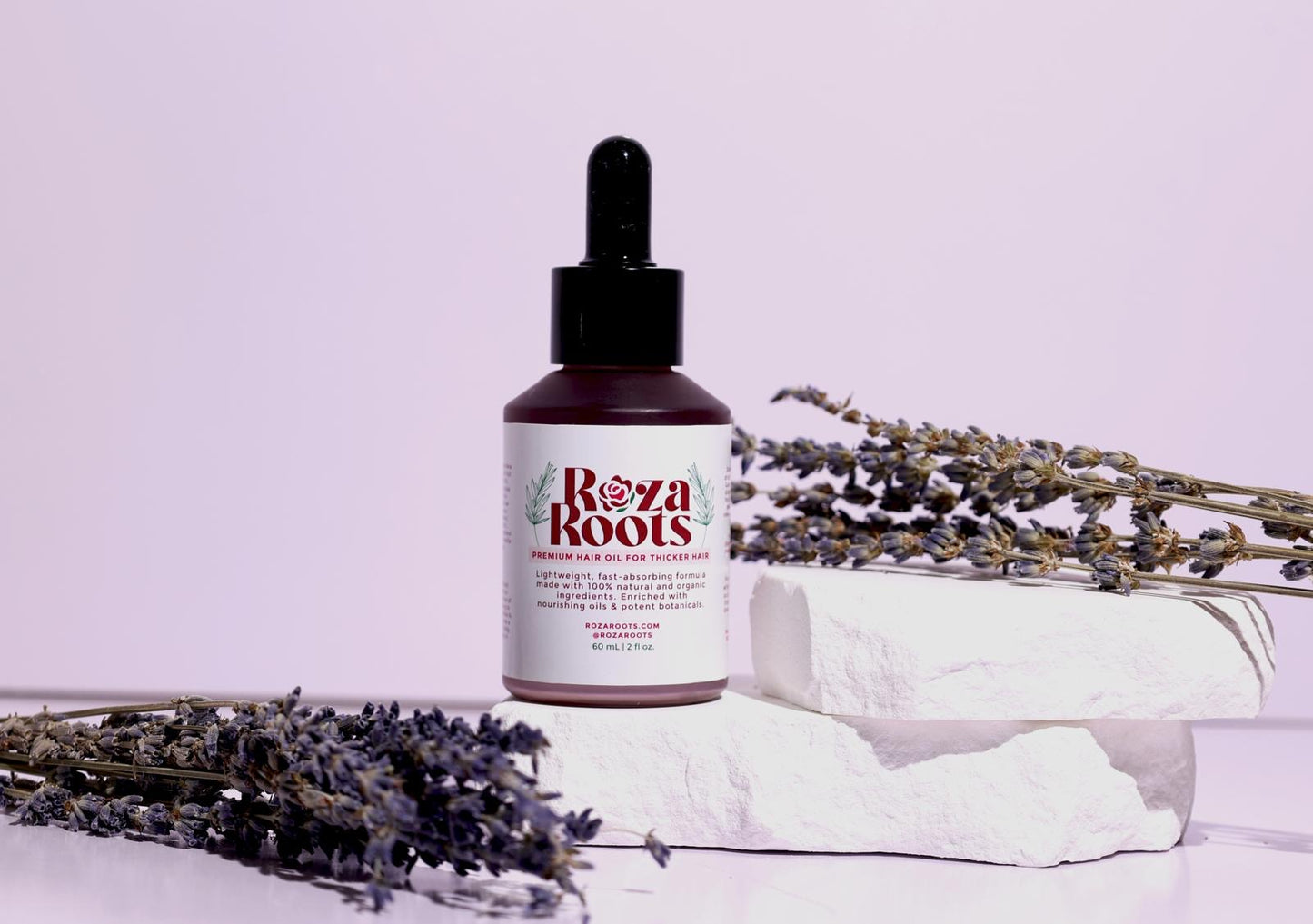 Roza Roots Hair Growth Oil: Natural DHT Blocker for Thicker, Fuller Hair